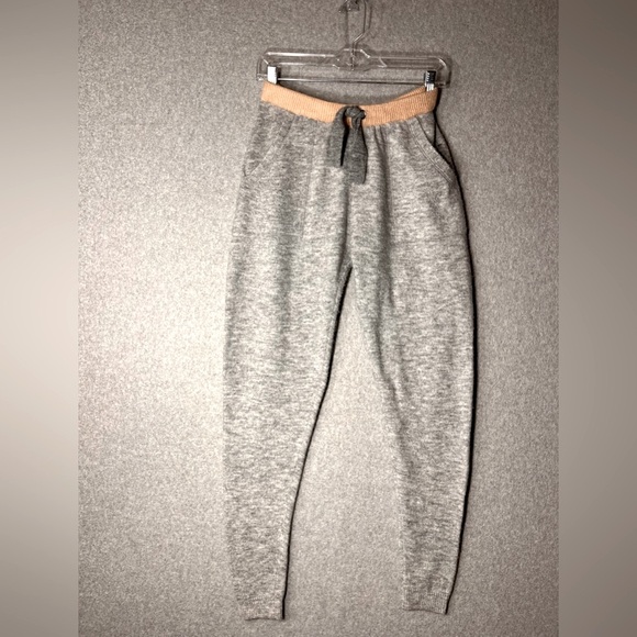 Vintage Havana Joggers Pants Sweater Knit Gray Small drawstring - Picture 2 of 11